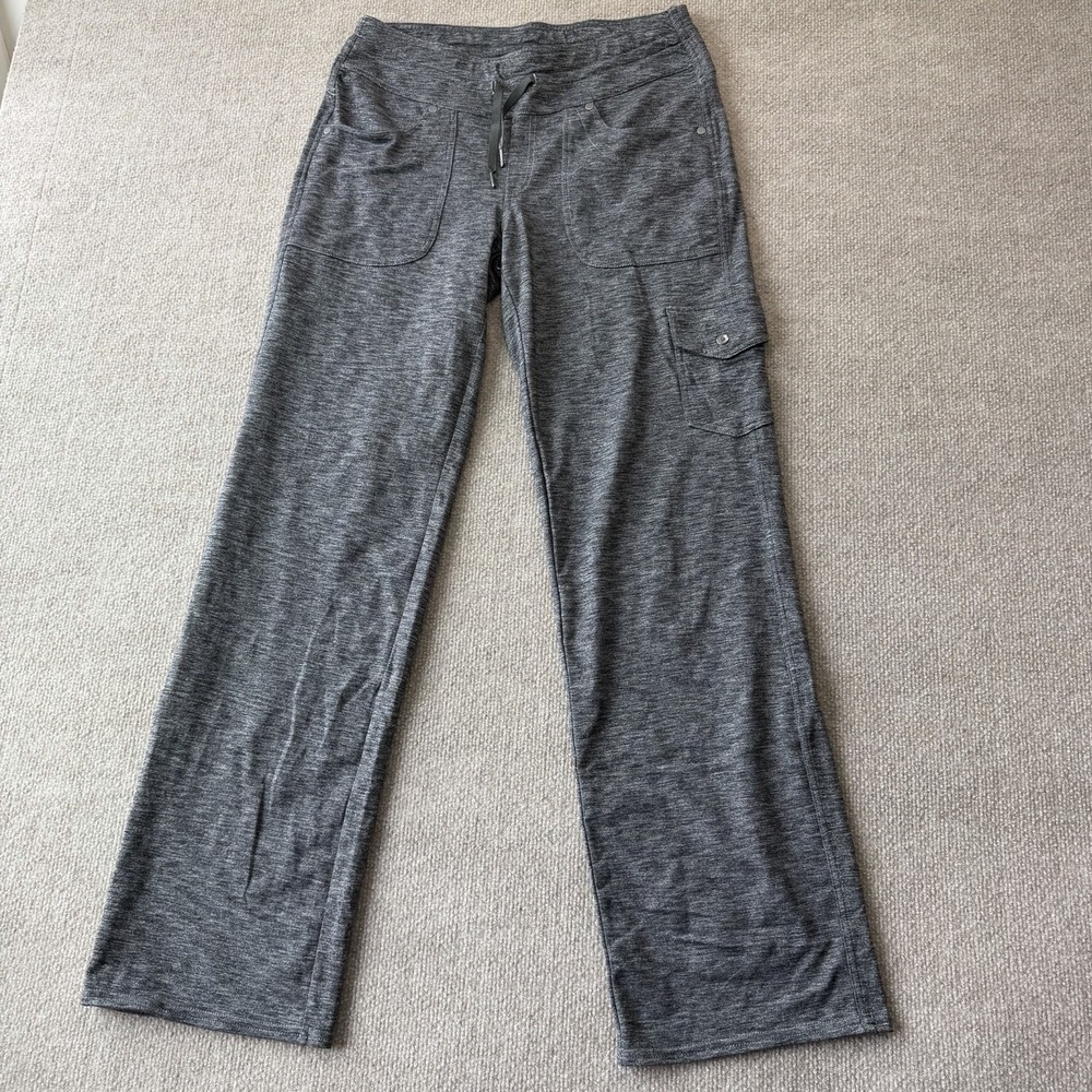 Kuhl Mova Relaxed Leg Pants Gray Heather Drawcord Womens Size 8 Athletic Cargo - Picture 2 of 9
